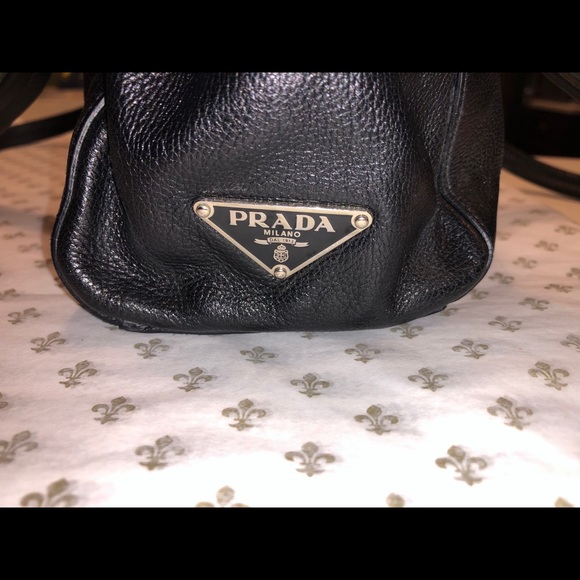 PRADA Authentic Black Leather Bag - Picture 3 of 11